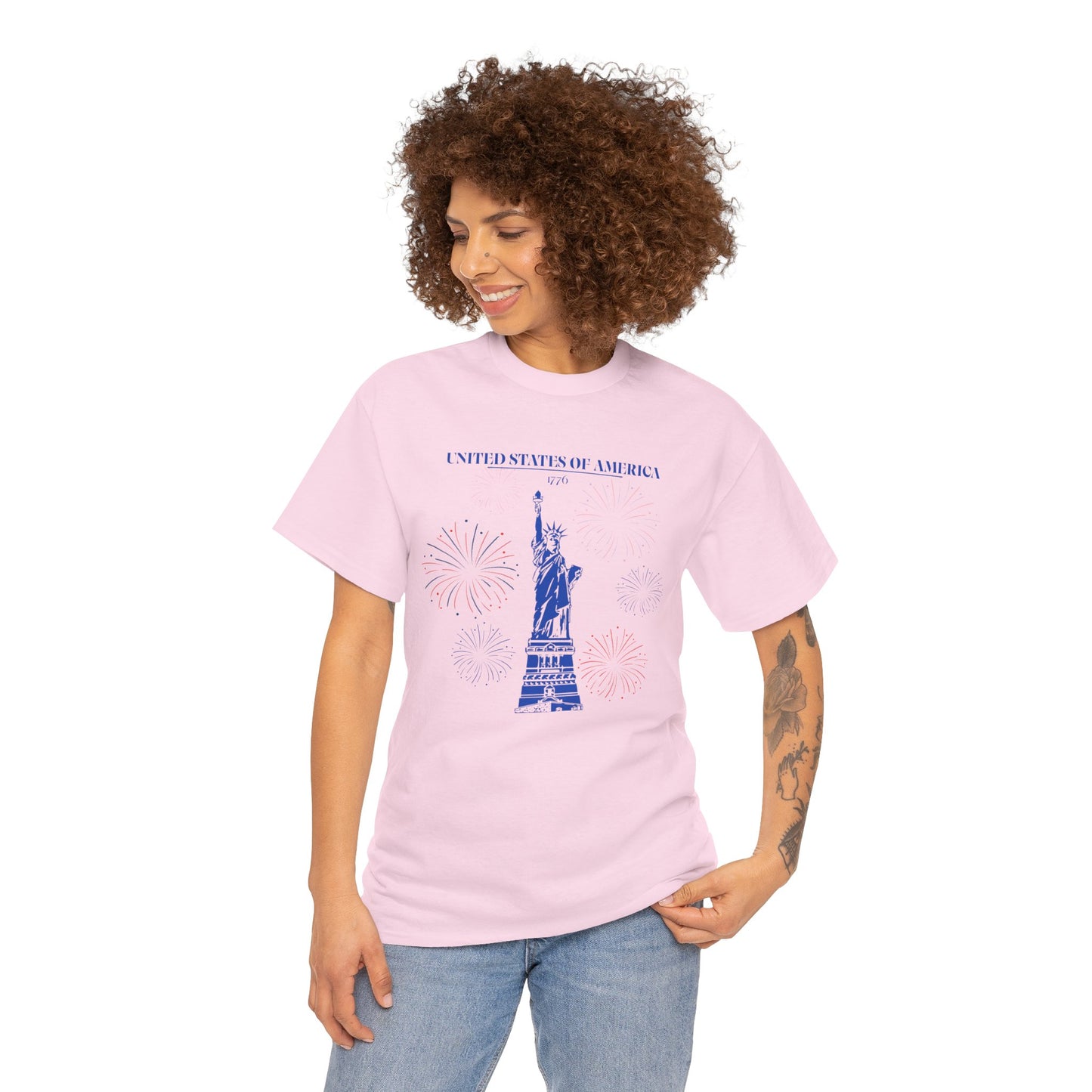 Unisex Statue of Liberty Cotton T-Shirt