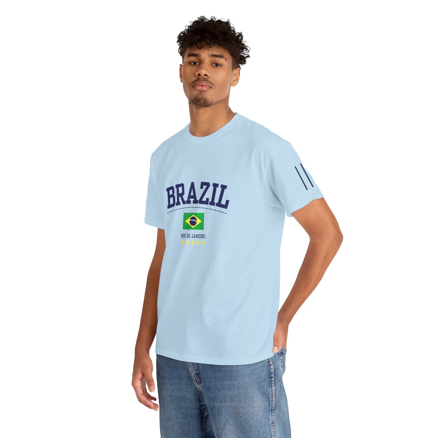 Casual Brazil Vintage Cotton T-shirt