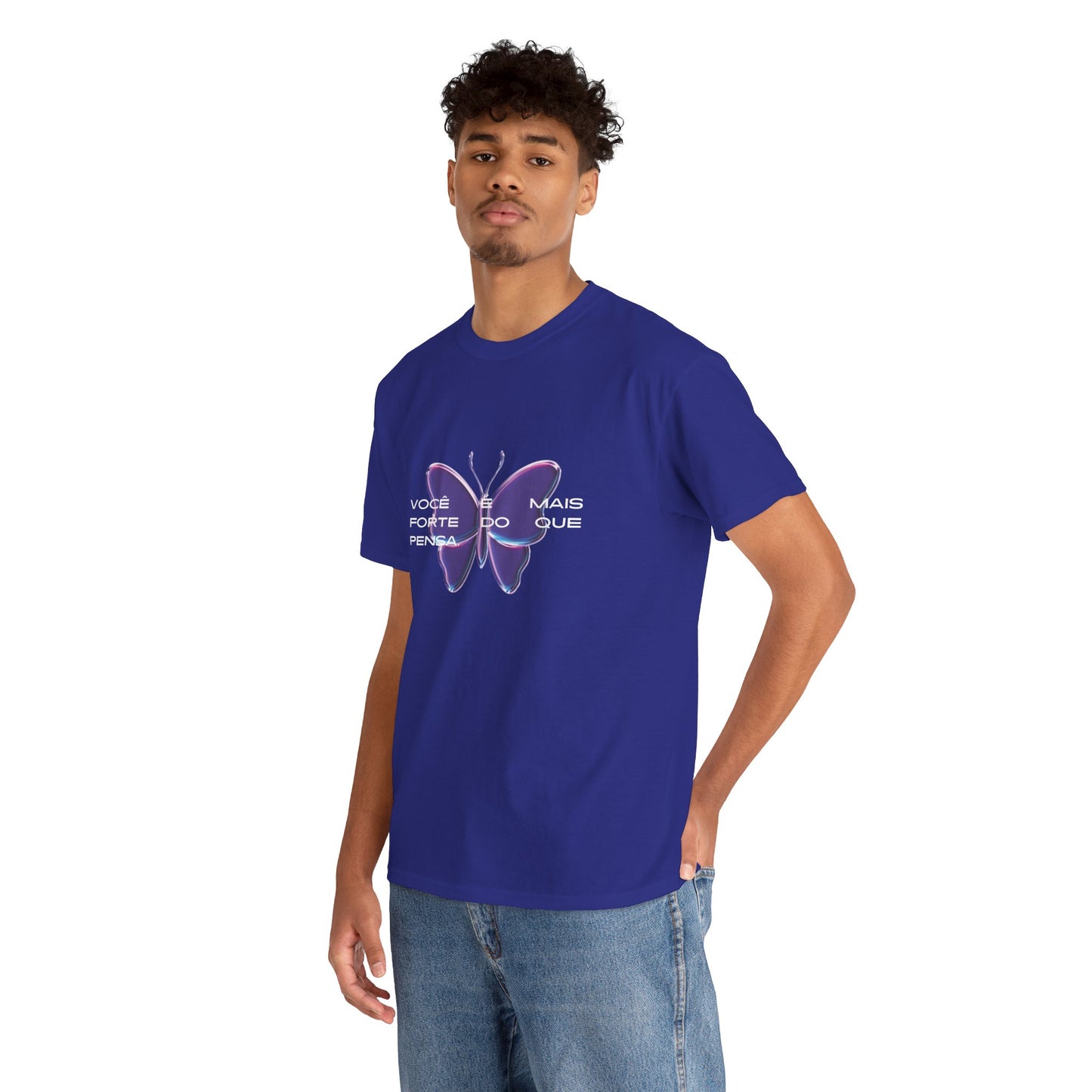 Stronger Than You Think, Motivational Phrase Cotton T-shirt