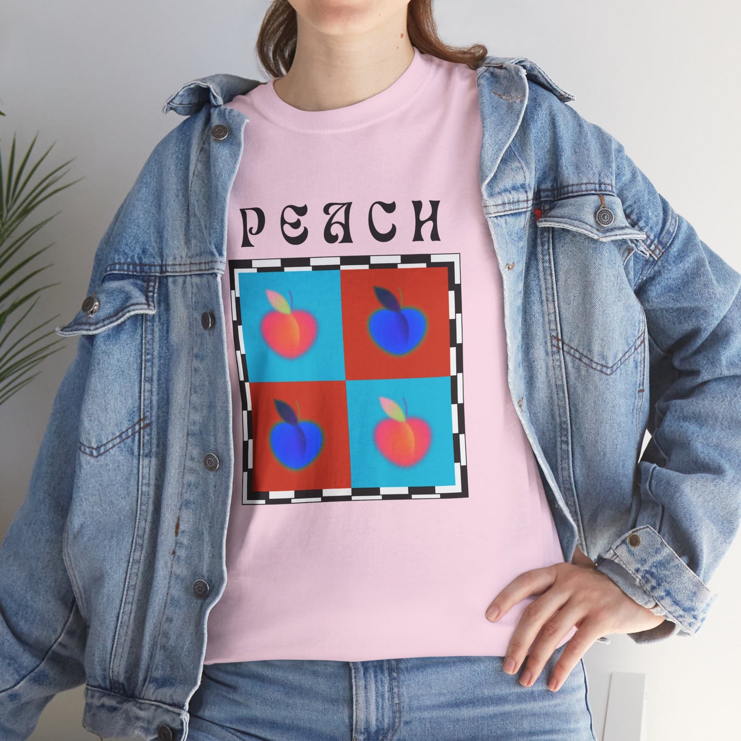 Peach Chess T-shirt, Fruits Edition