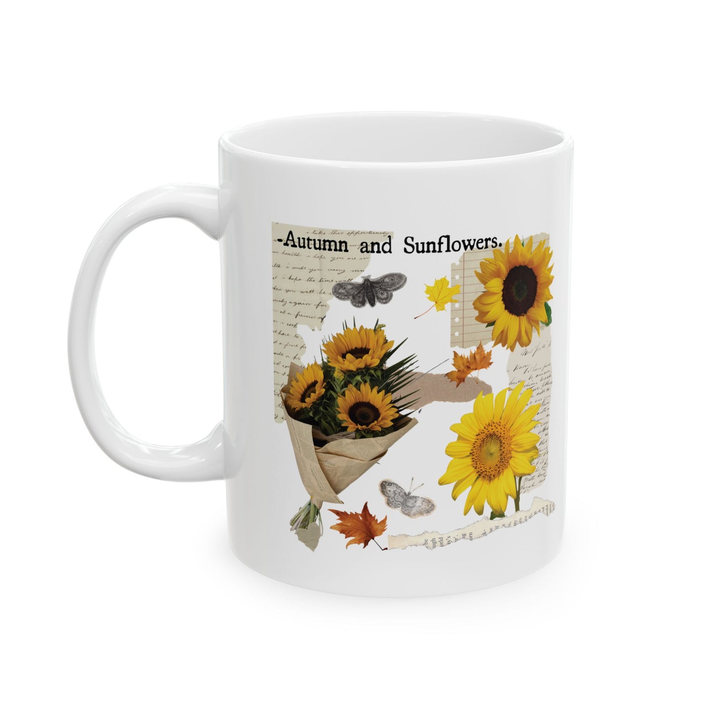 Autumn & Sunflowers Ceramic Mug