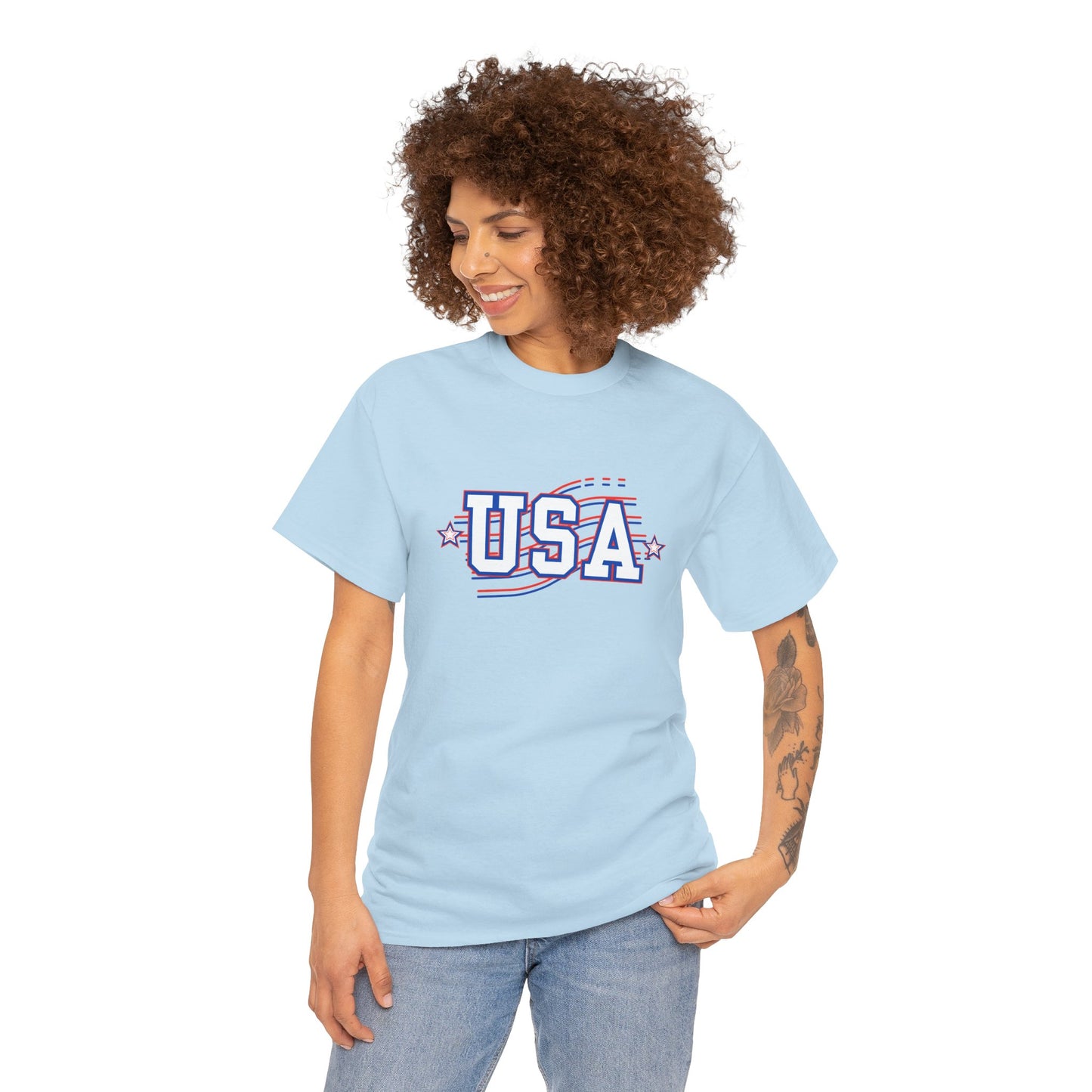 USA Patriotic Cotton T-shirt