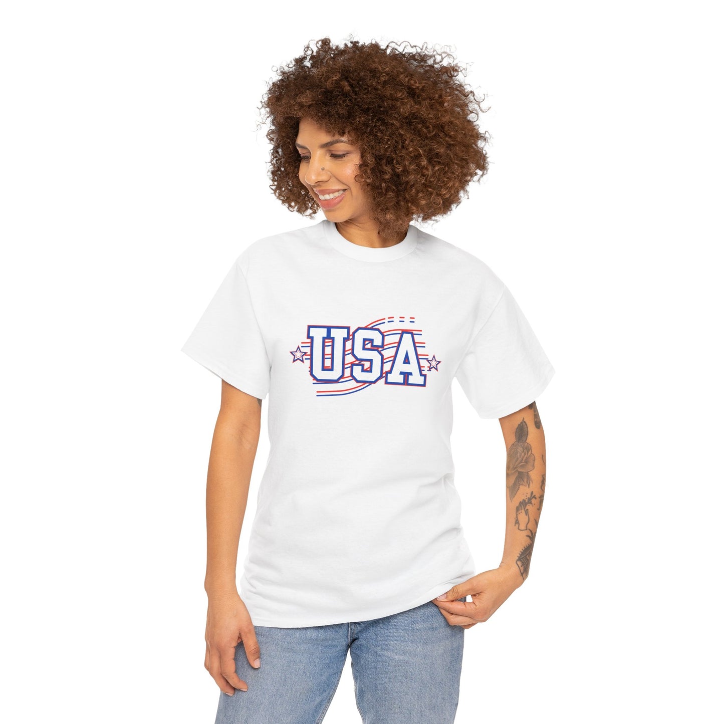USA Patriotic Cotton T-shirt