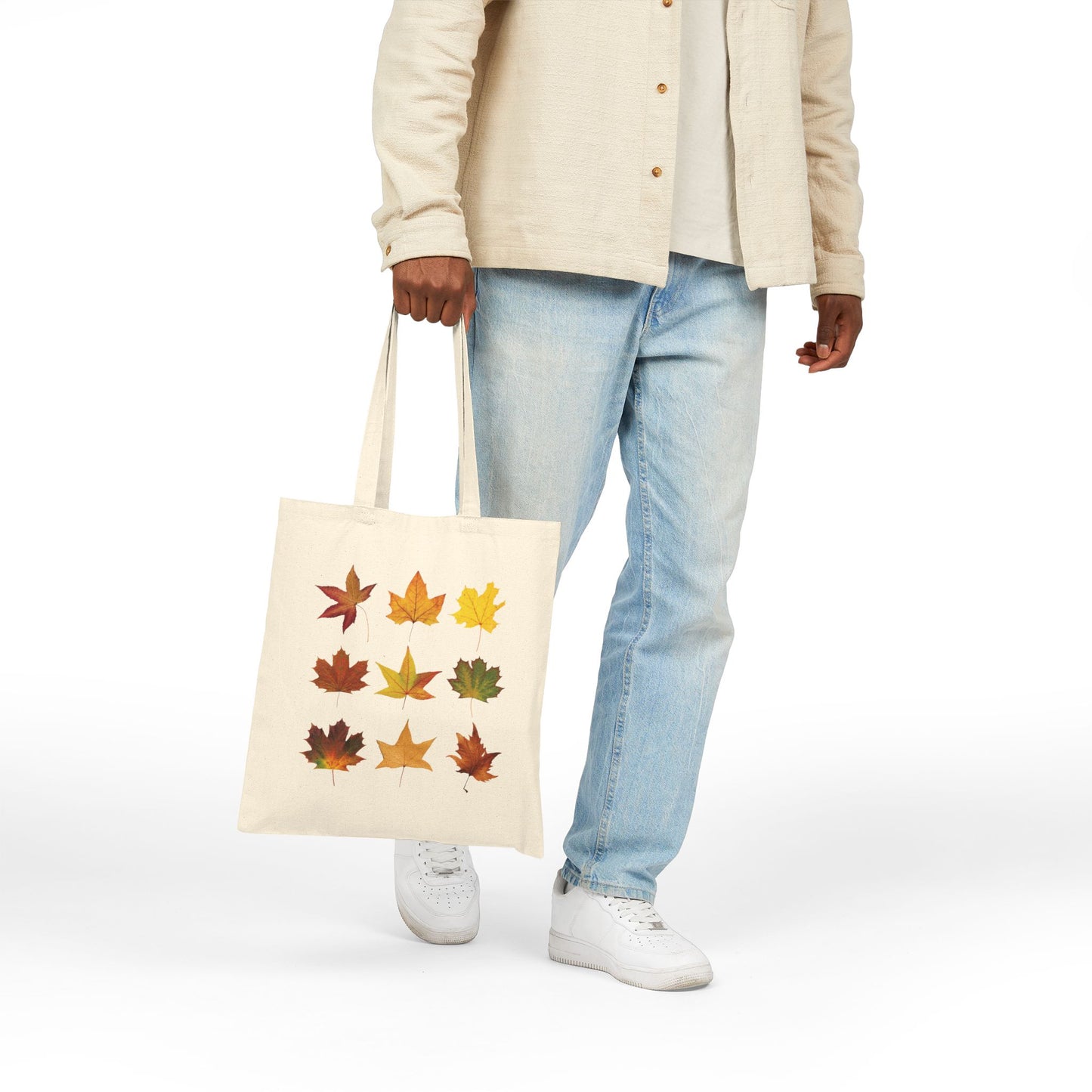 Autumn Leaves Cotton Canvas Tote Bag