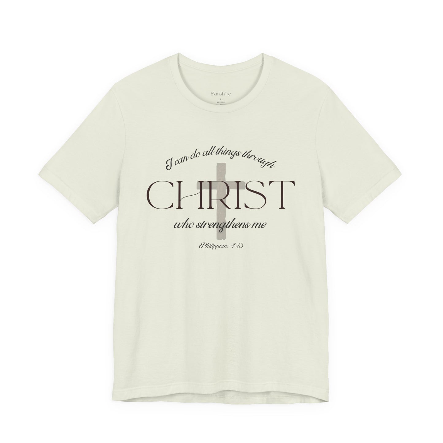 Filipenses 4:13 Camiseta de algodón unisex
