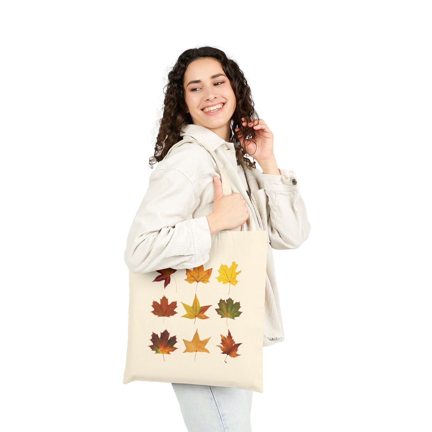 Autumn Leaves Cotton Canvas Tote Bag