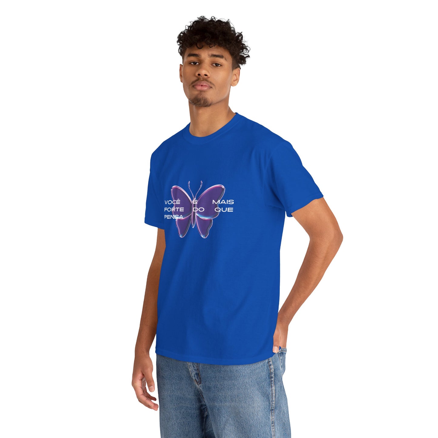 Stronger Than You Think, Motivational Phrase Cotton T-shirt