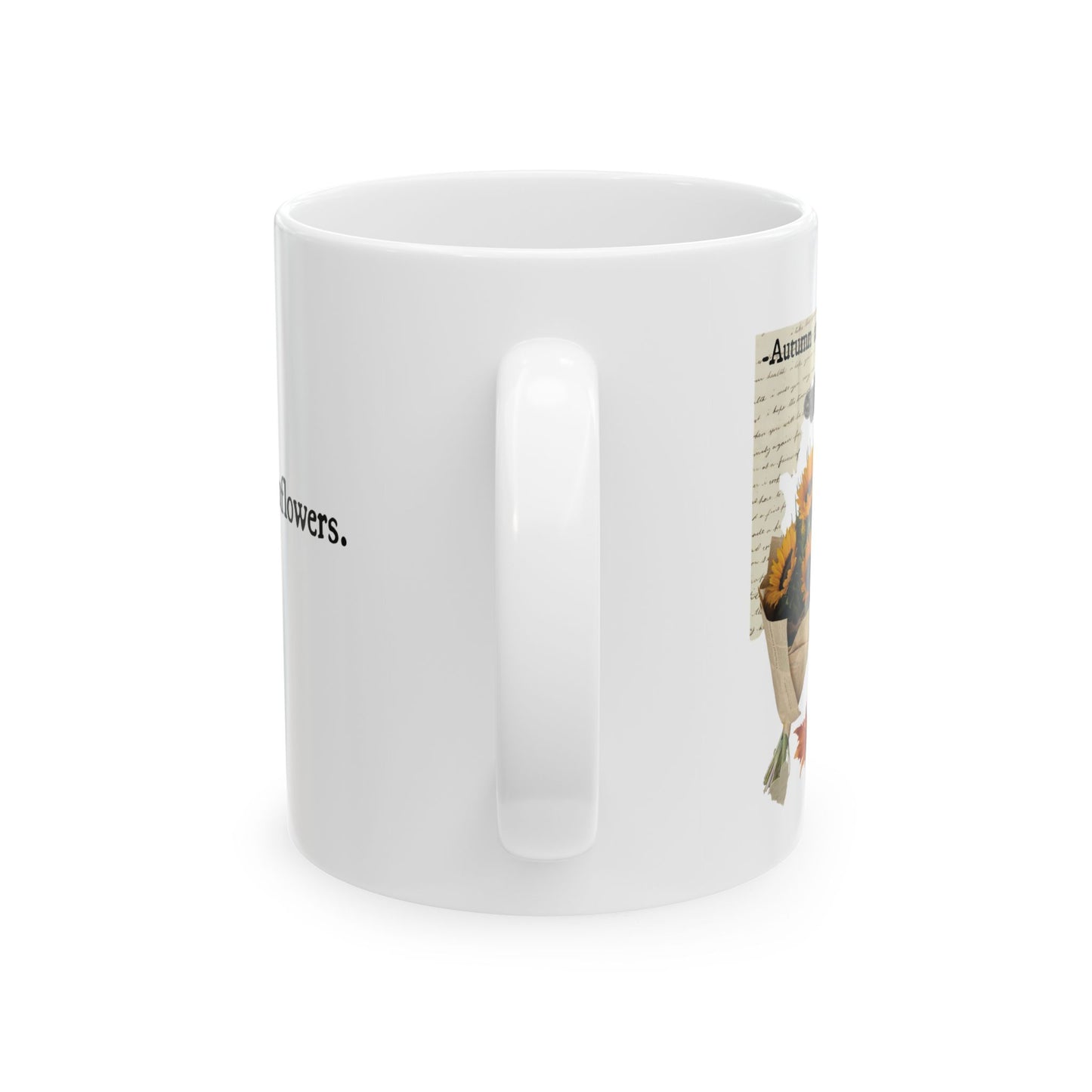 Autumn & Sunflowers Ceramic Mug