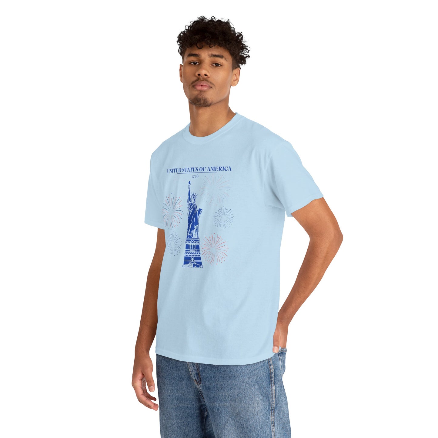 Unisex Statue of Liberty Cotton T-Shirt