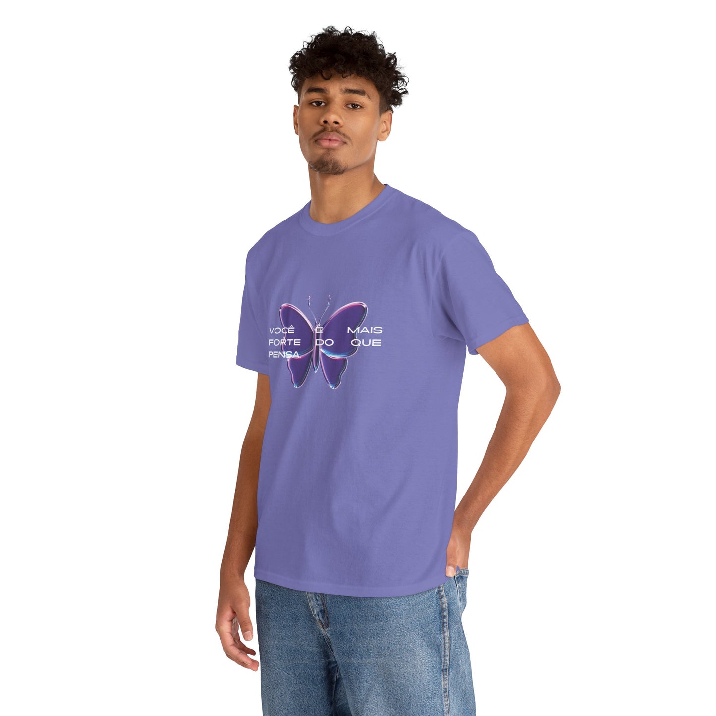 Stronger Than You Think, Motivational Phrase Cotton T-shirt