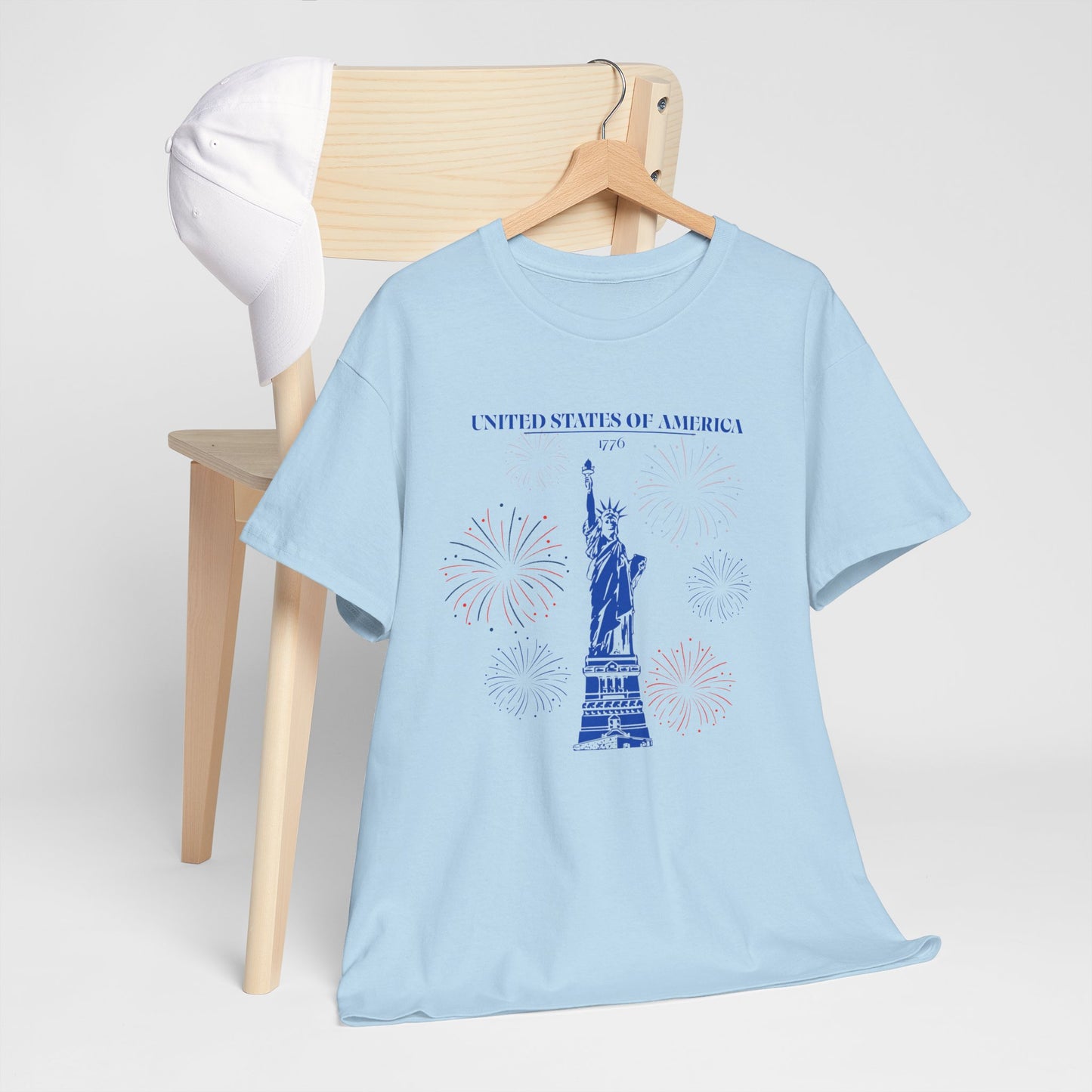 Unisex Statue of Liberty Cotton T-Shirt