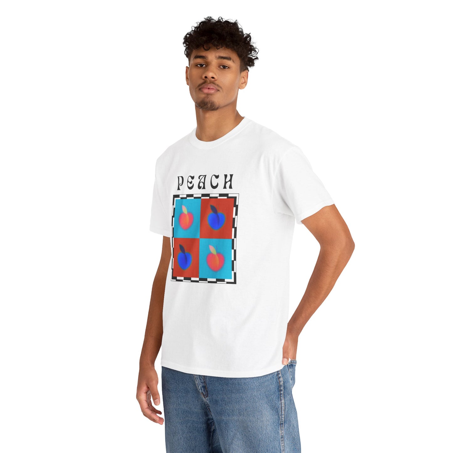 Peach Chess T-shirt, Fruits Edition