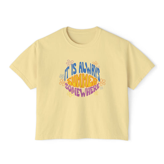 Always Summer Somewhere - Women's Boxy Tee