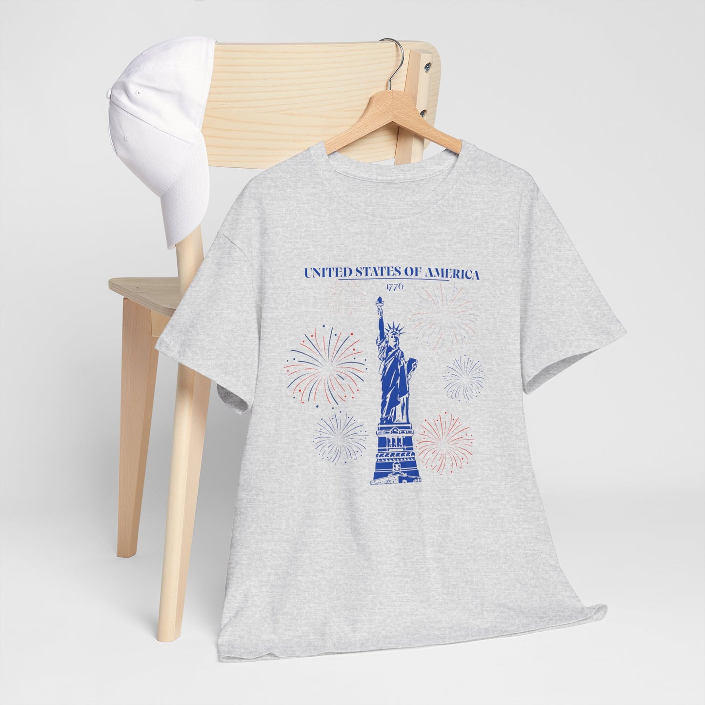 Unisex Statue of Liberty Cotton T-Shirt
