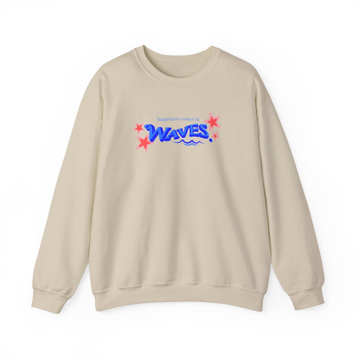 Sudadera informal con diseño de ondas relajantes