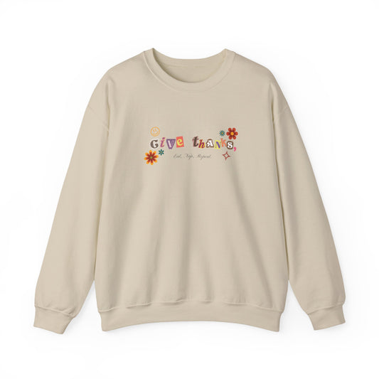 "Give Thanks" Fall Thanksgiving Sweater