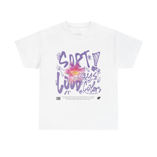 "Soft Days, Loud Colors" Spring Cotton Tee