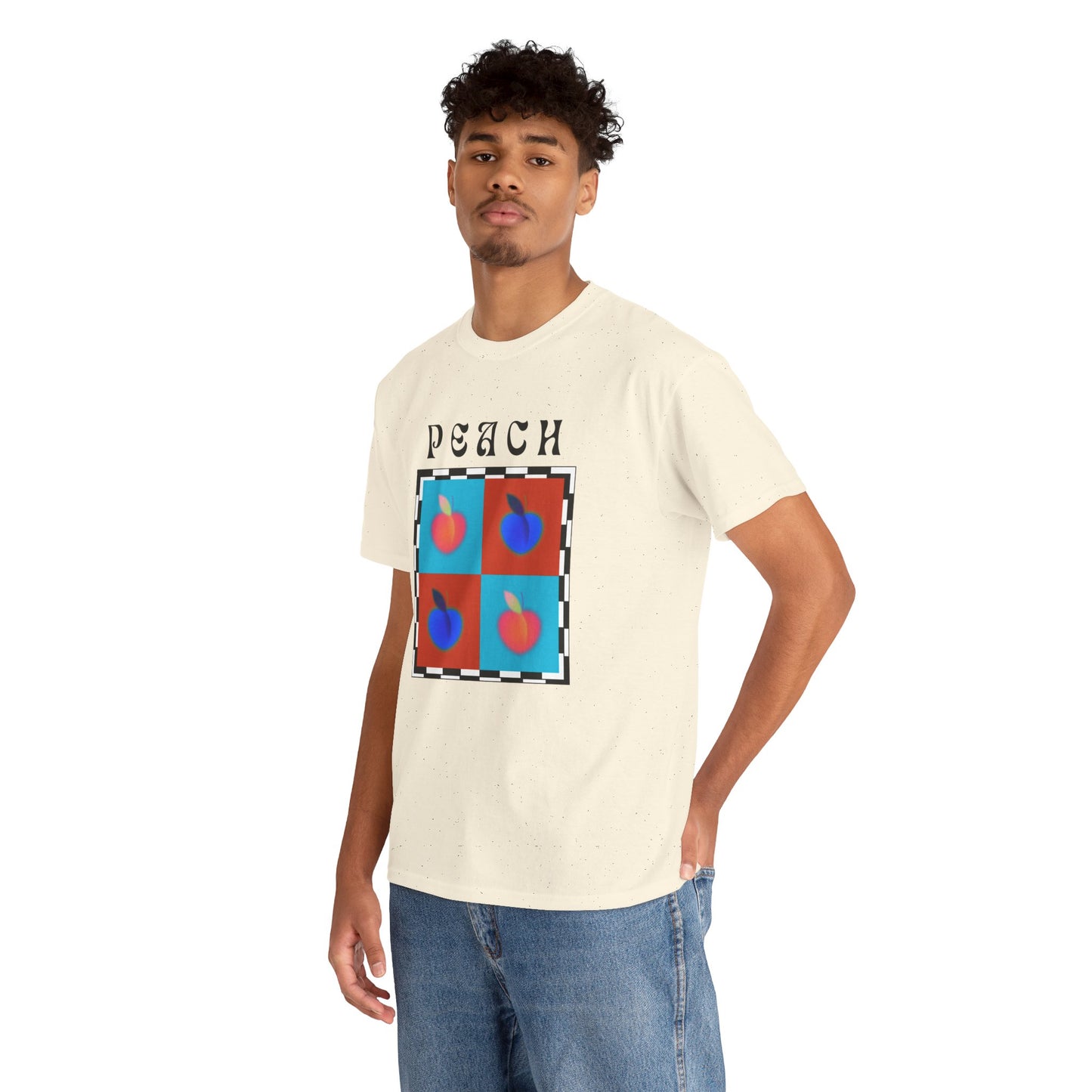 Peach Chess T-shirt, Fruits Edition