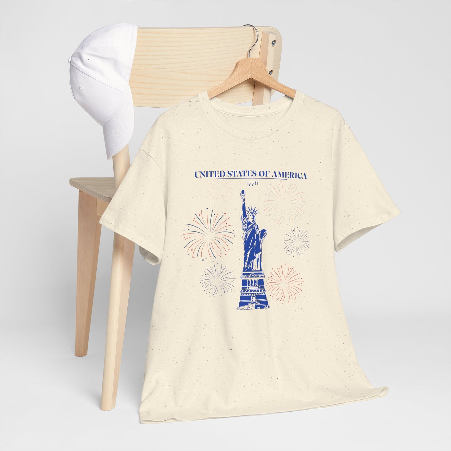 Unisex Statue of Liberty Cotton T-Shirt