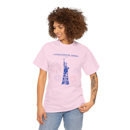 Unisex Statue of Liberty Cotton T-Shirt