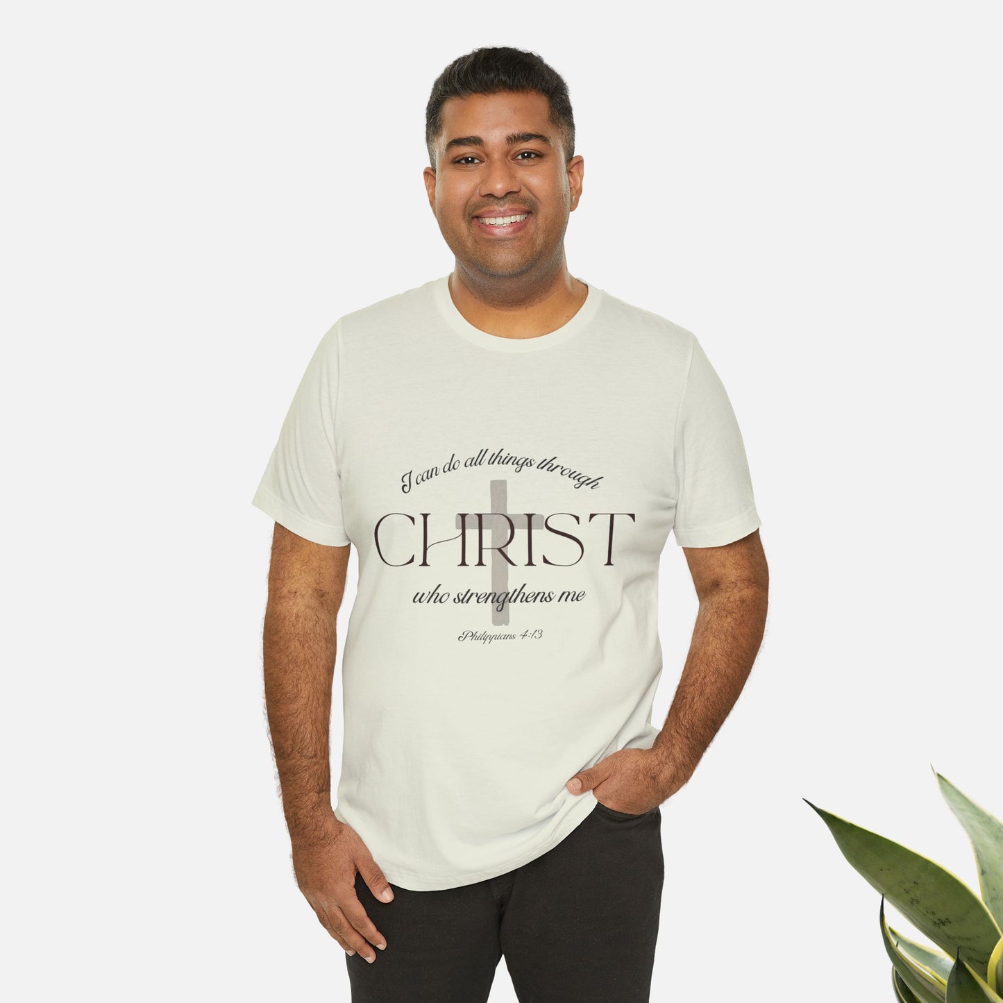 Filipenses 4:13 Camiseta de algodón unisex