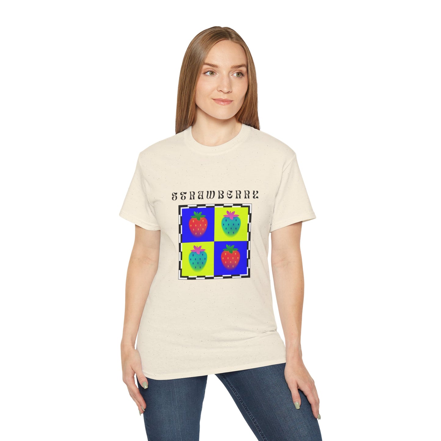 Camiseta de Ajedrez de Fresa, Edición Frutas 