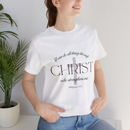 Filipenses 4:13 Camiseta de algodón unisex