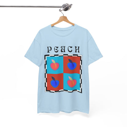 Camiseta de ajedrez de melocotón, edición de frutas