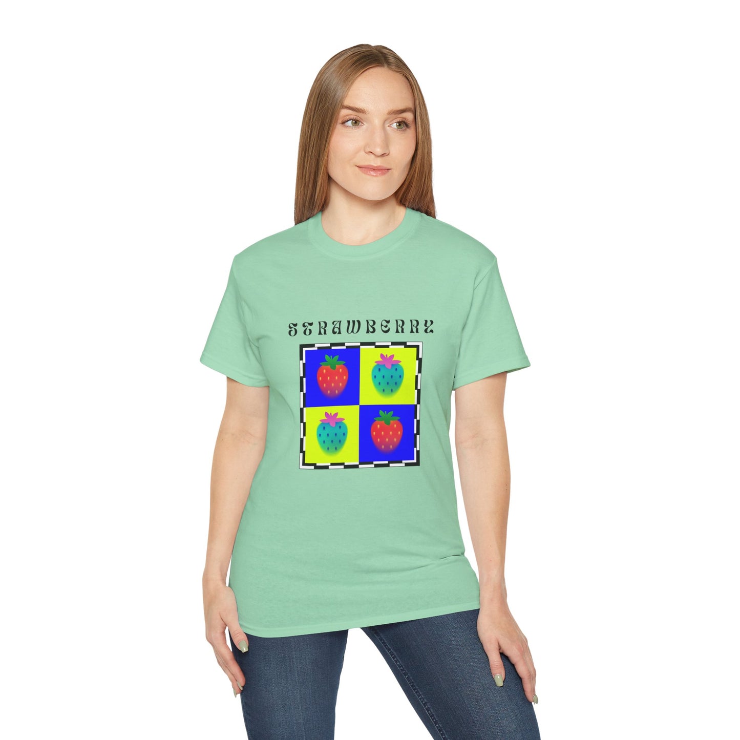 Camiseta de Ajedrez de Fresa, Edición Frutas 