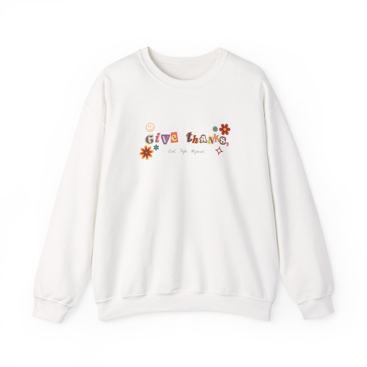 "Give Thanks" Fall Thanksgiving Sweater