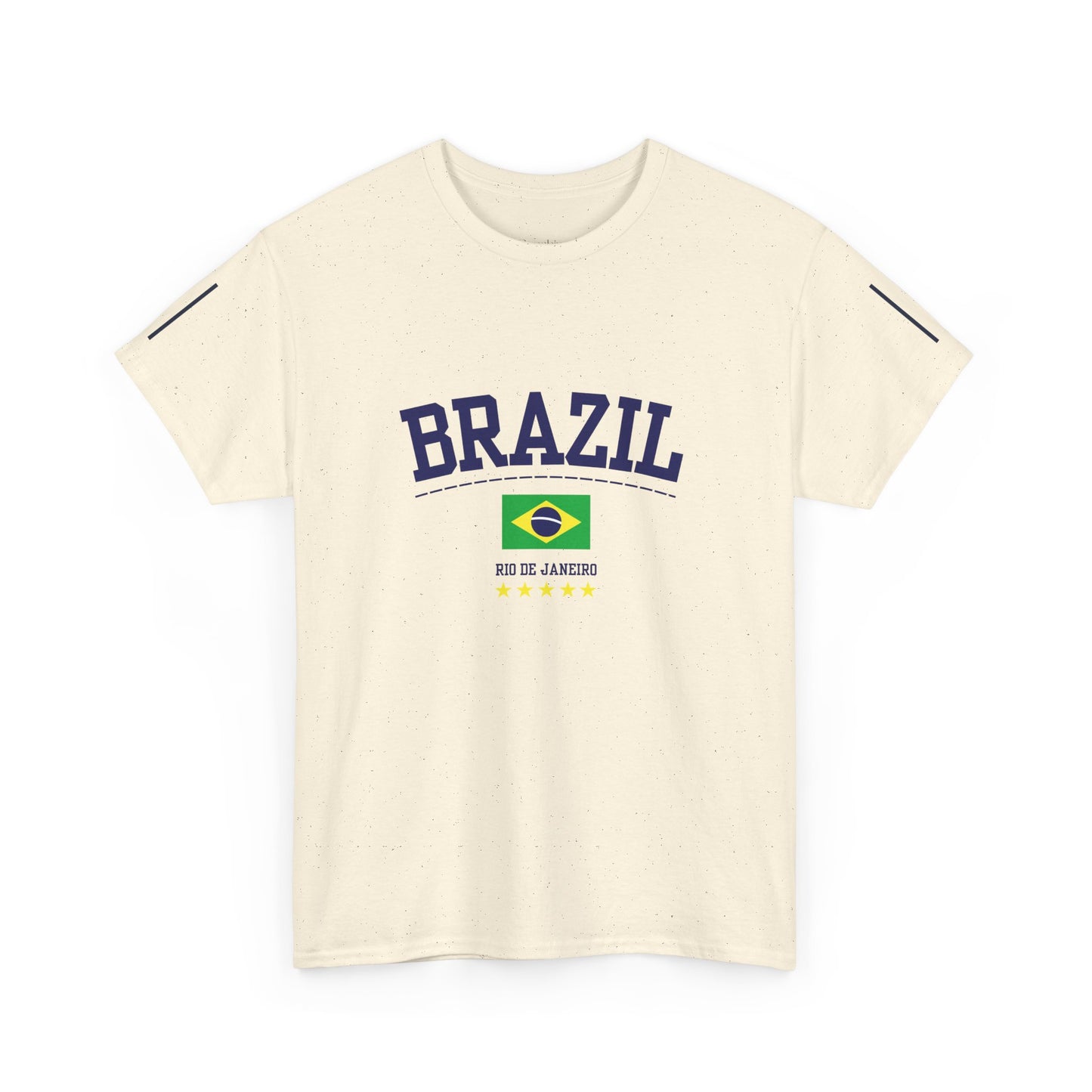 Camiseta casual de algodón vintage brasileña 