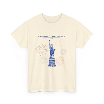 Camiseta unisex de algodón de la Estatua de la Libertad 