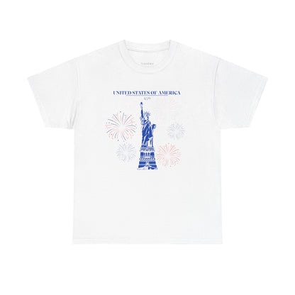 Unisex Statue of Liberty Cotton T-Shirt