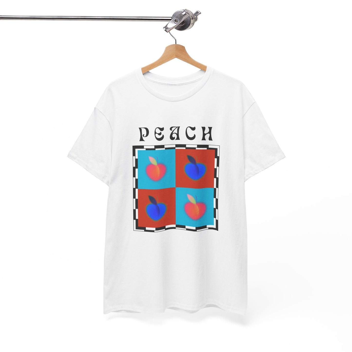 Peach Chess T-shirt, Fruits Edition