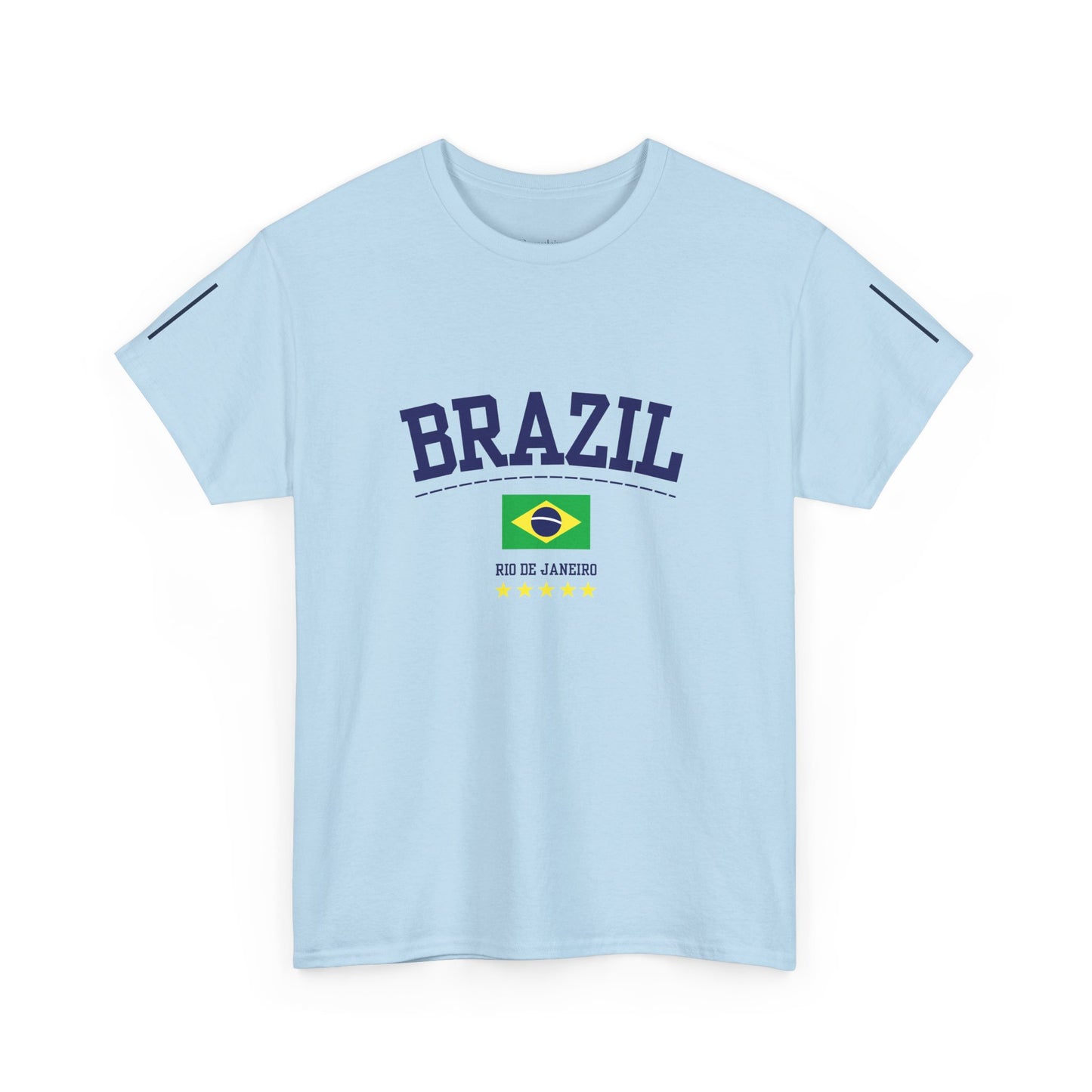 Camiseta casual de algodón vintage brasileña 