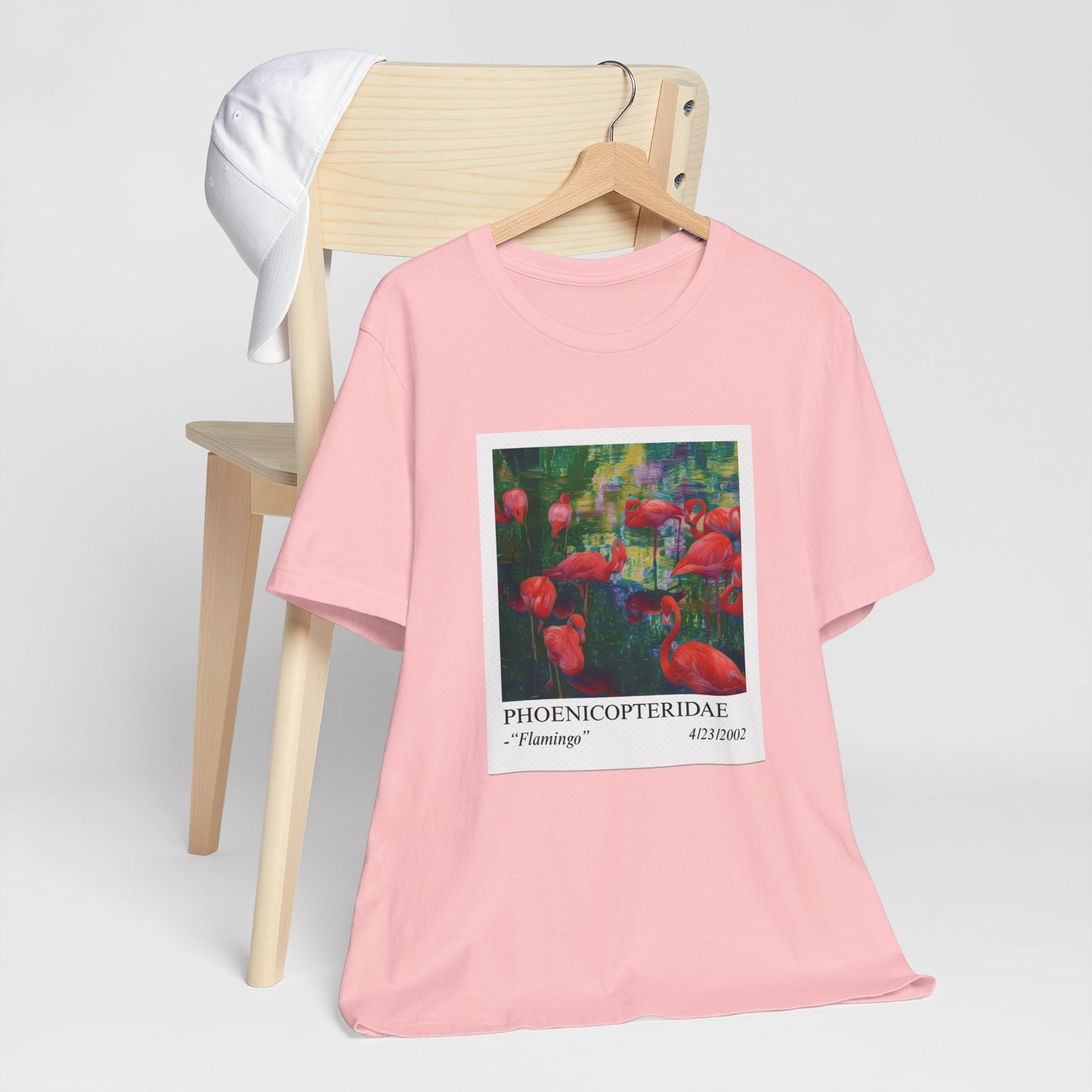 Flamingo Art Tee - Unisex Short Sleeve Cotton Shirt