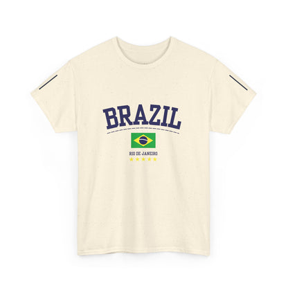 Casual Brazil Vintage Cotton T-shirt