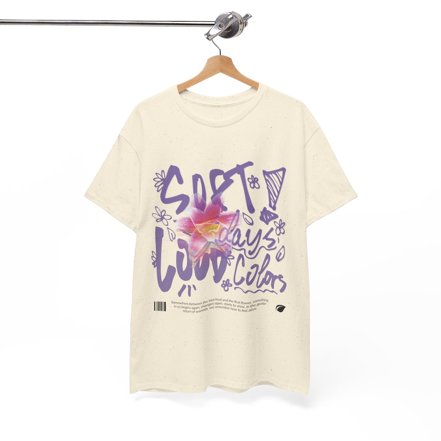 "Soft Days, Loud Colors" Spring Cotton Tee