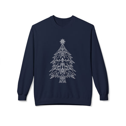 Christmas Tree Fleece Crewneck Sweatshirt