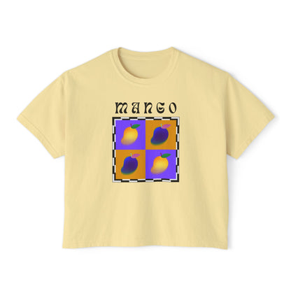 Camiseta Mango Chess Bosy, edición frutas 