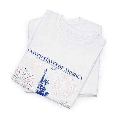 Camiseta unisex de algodón de la Estatua de la Libertad 