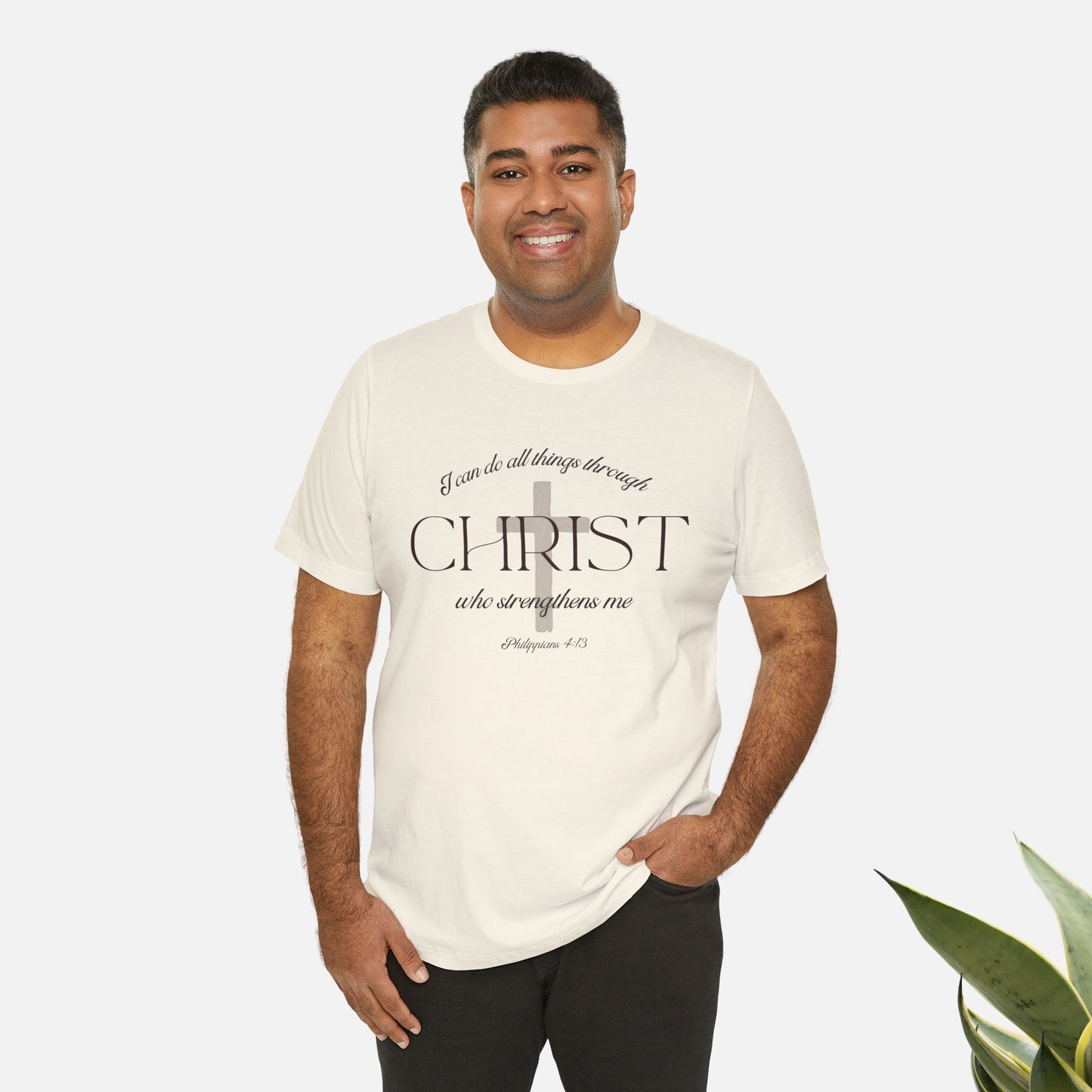 Filipenses 4:13 Camiseta de algodón unisex