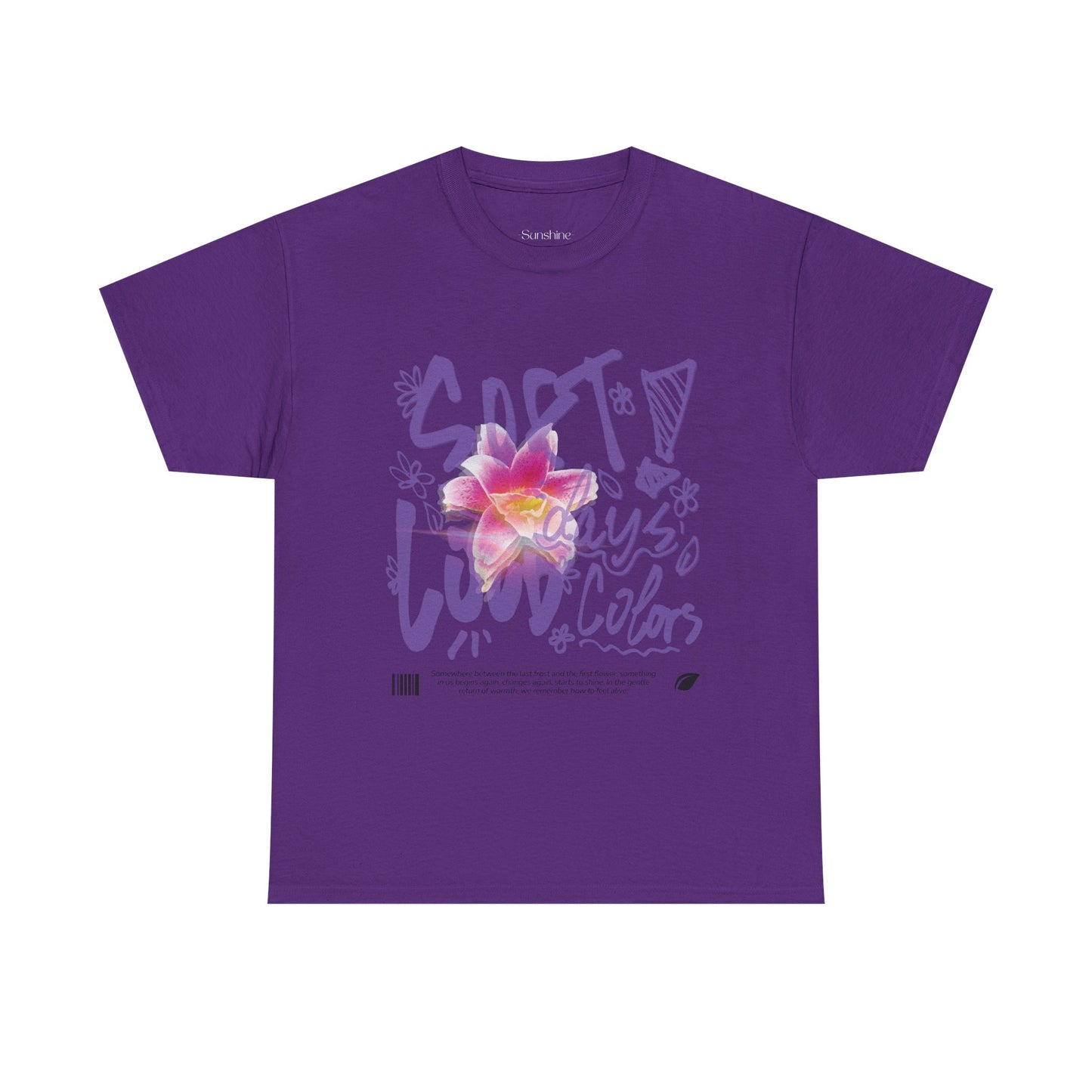 "Soft Days, Loud Colors" Spring Cotton Tee