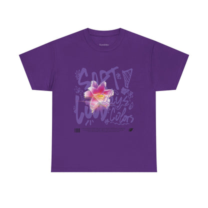 "Soft Days, Loud Colors" Spring Cotton Tee