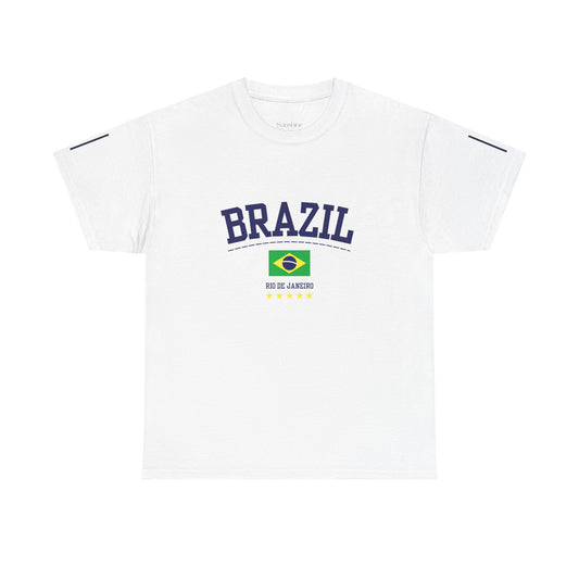 Casual Brazil Vintage Cotton T-shirt