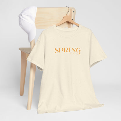 "SPRING" Floral Retro T-shirt