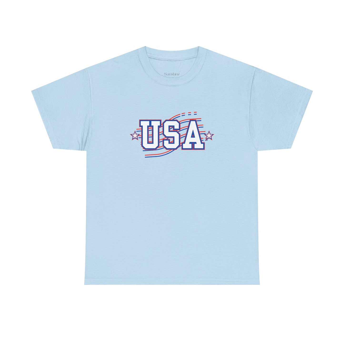 Camiseta de algodón patriótica de EE. UU. 