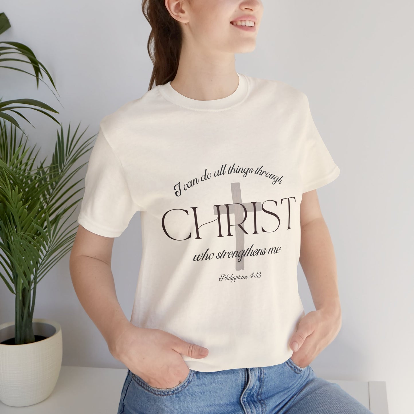 Filipenses 4:13 Camiseta de algodón unisex