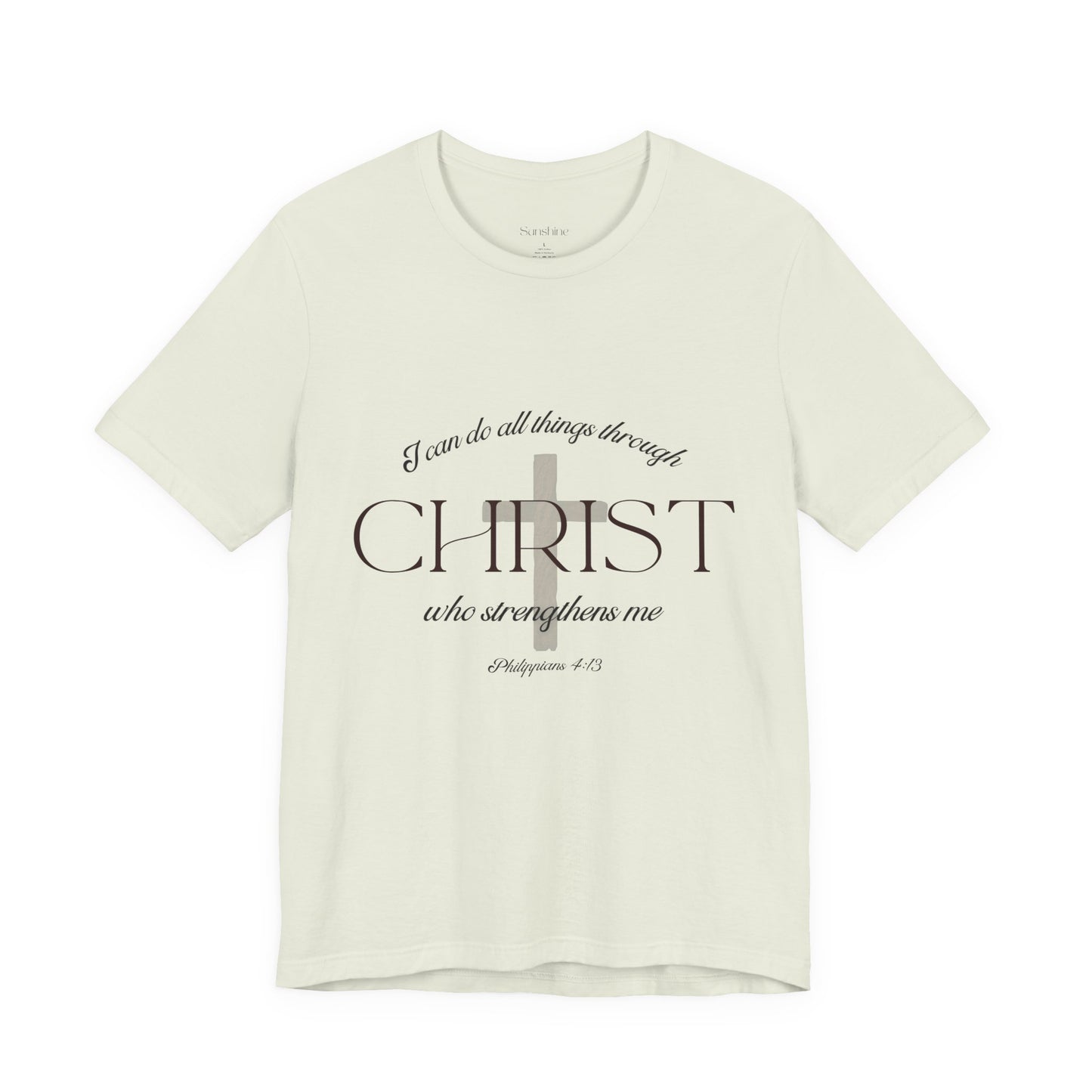 Filipenses 4:13 Camiseta de algodón unisex