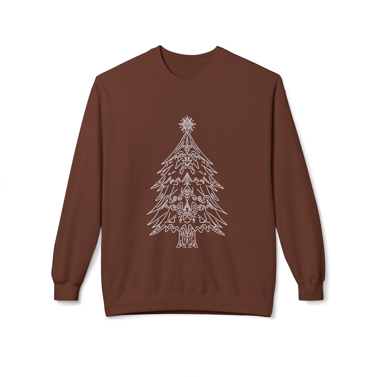Christmas Tree Fleece Crewneck Sweatshirt